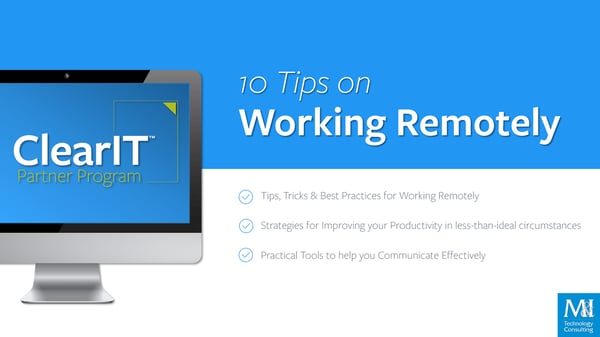 10 Tips on Working Remotely