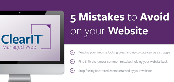 5 Mistakes to Avoid on your Website