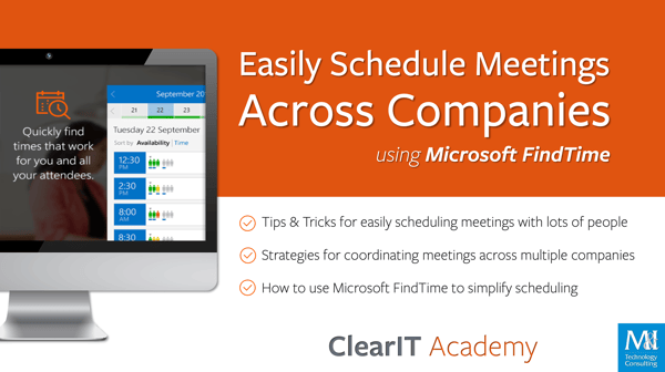 Easily Schedule Meetings Across Companies using Microsoft FindTime
