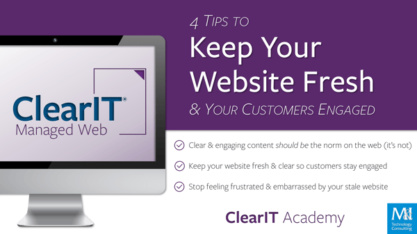 4 Tips to Keep your Website Fresh and your Customers Engaged