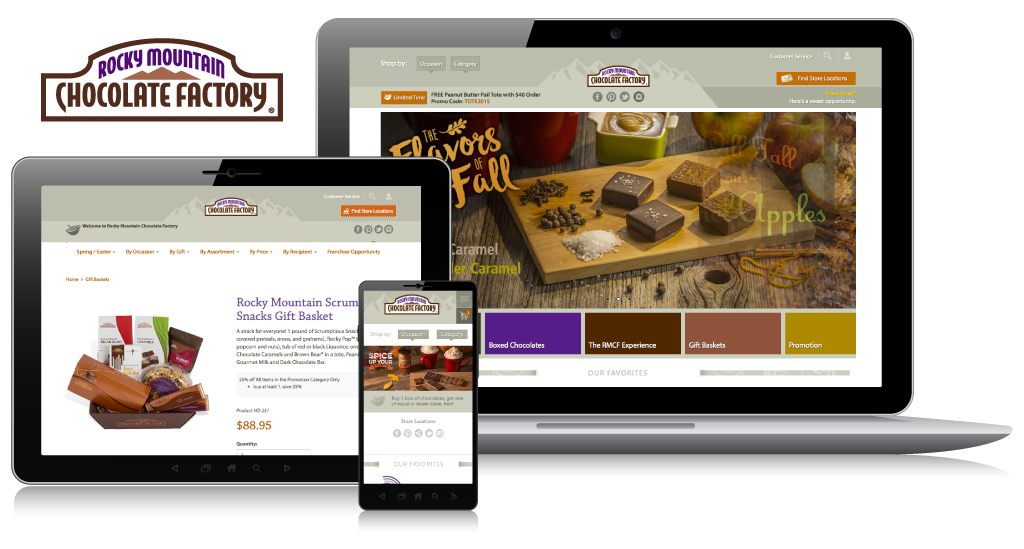 Rocky Mountain Chocolate Factory E-Commerce Website - Portfolio Piece